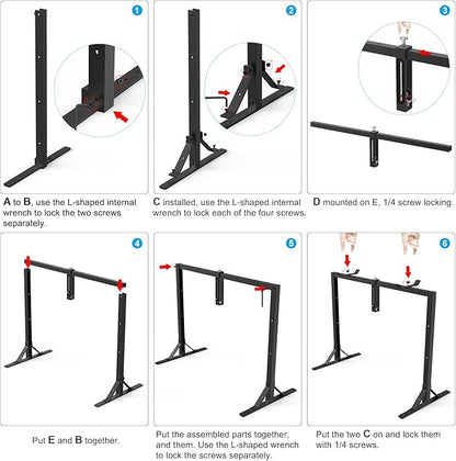 Overhead Camera Desk Mount Rig with 5600K Continuous LED Lighting - Top-Down Shooting Stand for Product Photography, Live Streaming - Universal Fit for DSLR, Mirrorless Cameras & Smartphones
