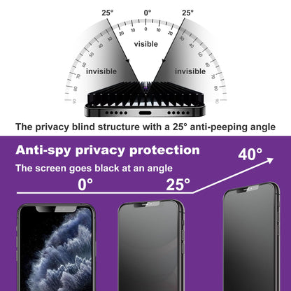 CHRYSHA 2-Pack Matte Privacy Screen Protector for iPhone 11 and iPhon XR 6.1-Inch, Auto Dust Removal, No Bubbles,Anti-Spy Tempered Glass Film, Easy Installation