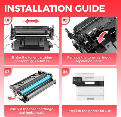 T08 T08L Black High Capacity Toner Cartridge 1-Pack with chip Replacement for Canon T08 T08L 3010C005AA Toner Compatible for ImageCLASS 1238i LBP1238 MF1238 XMF1238 MFP XLBP1238 Printer Ink All-in-One