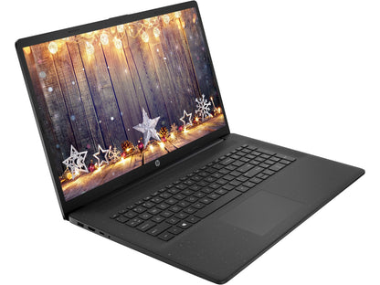HP 17.3" Business Laptop, 16GB RAM 256GB SSD, 10-Core Intel Core i5 Processor, Intel Xe Graphics, Copilot AI, Windows 11 Pro, Numeric Keypad, PLUSERA Earphones & 8-in-1 Hub Included, Jet Black