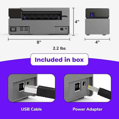Rollo USB Shipping Label Printer - Commercial Grade 4x6 Thermal Label Printer for Shipping Packages - High Speed Custom Sticker Label Maker for Small Business - Supports Windows & Mac