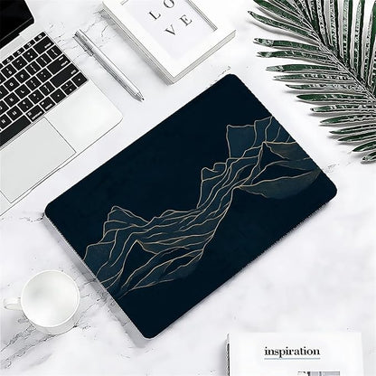 Compatible with MacBook Air 13.3 13.6 Inch Case 2022 2021 2020 2019 Plastic Hard Shell Case Cover,13.6 Air (A2681) M2 2022, Dark Mountains