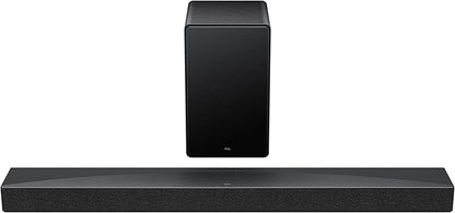 TCL Q65H Q Class 5.1 Channel Sound Bar with Dolby Atmos, DTS:X, Ray Danz Technology, Wireless Subwoofer, Wireless Surround Speakers, and Bluetooth Music Streaming