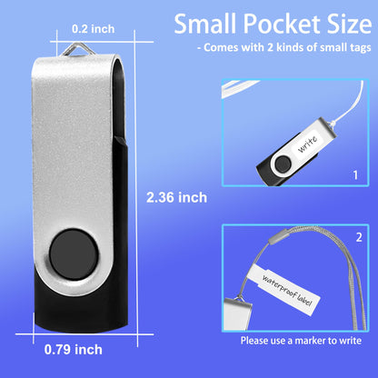 Thumb Drive 16GB 20 Pack Nicepicten FAT32 USB Storage 2.0 Flash Drives Bulk