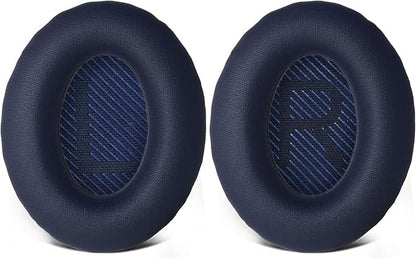 Replacement Ear Pads for Bose QuietComfort 35 35 II 15 25(qc 35 25 15/QC35 ii), Headphone Ear Covers, High Density Memory Cotton, Soft Leather, Adaptive Noise Isolation Headphones Pads Cushions