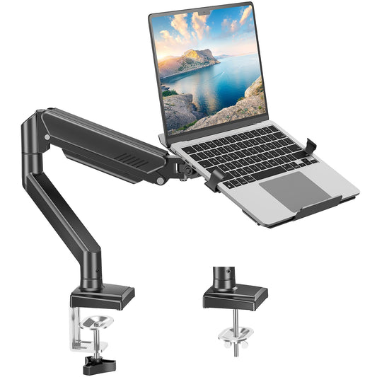 MOUNT PRO Laptop Arm Mount for Desk, Fits Max 17" Notebook and 32" Monitors