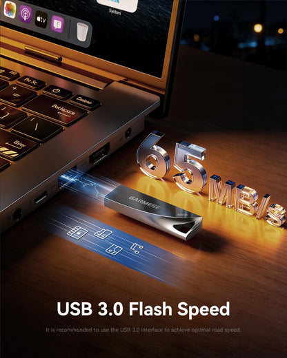 GARMESE 32GB USB 3.0 Flash Drive, 5PCS Metal Thumb Drive with Keychain Hole
