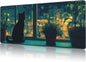 Mouse Pad Large Cat Sitting on The Windowsill Non-Slip Game Desk Mat with Stitched Edge Laptop Keyboard Desk Pad for Work Home Gaming (35.4 x 15.7 Inches)