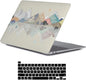 LanBaiLan Compatible for MacBook Pro 13 inch with Touch Bar 2022 2020 2019 2018 2017 2016 M1 M2 A2338 A2289 A2251 A2159 A1989 A1706 A1708, Laptop Protect Shell Case & Keyboard Cover, Mountain