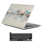 LanBaiLan Compatible for MacBook Pro 13 inch with Touch Bar 2022 2020 2019 2018 2017 2016 Release M1 M2 A2338 A2289 A2251 A2159 A1989 A1706 A1708, Laptop Hard Case & Keyboard Cover, Aesthetic Flower