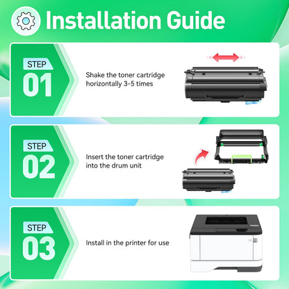 55B0ZA0 Imaging Unit (Not Toner) Replacement for 55B0ZA0 Drum Unit Compatible with Lexmark MS331dn MS431dn MS431dw MX331adn MX431adn MX431adw MX432adwe MB3442adw B3340dw B3442dw MB3442i Laser Printer