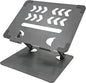 Home Studio Small Desktop Mixer Stand, Aluminum Portable Folding Heat Dissipation Lift Stand, Compatible with Nektar Panorama CS12, Rode RODECaster Pro II, Tascam Mixcast 4 (Gray)