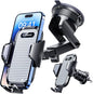 VANMASS [True Military-Grade] Car Phone Holder [Best Suction & Clip] Cell Phone Mount for Dashboard Windshield Vent Truck Cradle Dash Stand for iPhone 15 Pro Max 14 13 12 Android, White