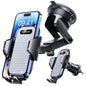 [True Military-Grade] Car Phone Holder VANMASS [Upgraded Strongest Suction&Clip] Cell Phone Mount for Dashboard Windshield Vent Kit, Truck Cradle Stand for iPhone 17 Pro Max 16 15 14 Android,Ink Black