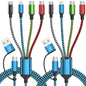 Travel USB C 4 in 1 Charging Cords,Four Type C Ports Mulit Charging Cable
