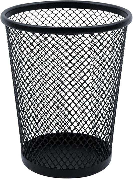 HSYMQ Desk Pencil Pen Holder, Wire Mesh Pen Cup Holder for Desk Organizer and Office Desk Accessories (1 Pack)