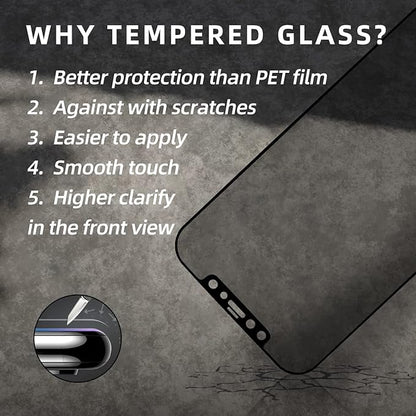 EGKimBa Privacy Screen Protector compatible with iPhone 12 /iPhone 12 Pro, 6.1 inch Gradient Colorful Electroplated Anti-Spy Anti-Blue Light Easy Installation Tempered Glass