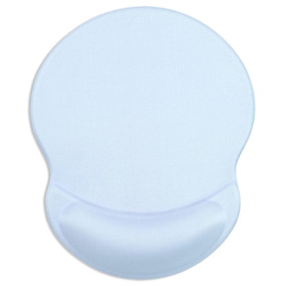 ITNRSIIET Ergonomic Mouse Pad with Gel Wrist Support Small Wrist Rest Smooth Surface Non-Slip PU Base Comfortable Office Supplies Pain Relief, 8.7 x 7.2 inches, Blue