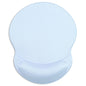 ITNRSIIET Ergonomic Mouse Pad with Gel Wrist Support Small Wrist Rest Smooth Surface Non-Slip PU Base Comfortable Office Supplies Pain Relief, 8.7 x 7.2 inches, Blue