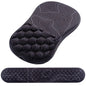 Mouse Pad Wrist Support, Laokiiy 2 in1 Keyboard Wrist Rest+ Ergonomic Mouse Pad, Non-Slip Wrist Rest for Computer Keyboard, Made Easy Typing & Relieve Wrist Pain(Black White)