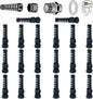 10 Pack Black Nylon Cable Gland, NPT 1/2" Thread, Made of PA66 Material, High Wear Resistance and Chemical Resistance (Black, PG9(20Pcs))