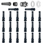 38 Pcs PG7~21 Kit Cable Gland 3-18mm Nylon Strain Relief Spring IP68 PA66