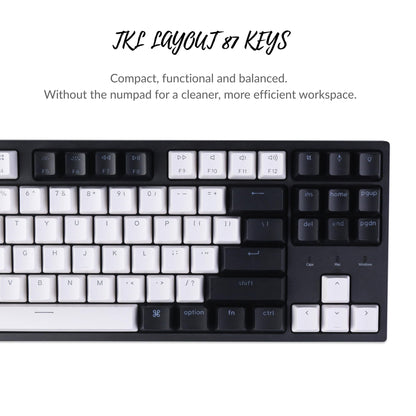 Keychron C1 Wired Mechanical Keyboard TKL, RGB Backlit with Double-Shot ABS Keycaps, 87 Keys Hot-Swappable Pre-lubed Tactile Switch Compatible with Mac Windows