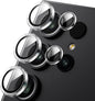 WSKEN for Samsung Galaxy S24 Ultra Camera Lens Protector, Ultra Thin Scratch Resistant 9H Tempered Glass with Aluminum Metal Circle Camera Screen Protector Cover Accessories, Clear