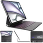 CSZZACME for iPad Air 13 inch case Keyboard M4/M3/M2(2026,2025,2024),Magic Keyboard for iPad Pro 12.9 (6th,5th,4th,3rd Gen),Magnetic Attach,Multi-Gesture Trackpad,7-Color Backlit,Shortcut Keys,Black