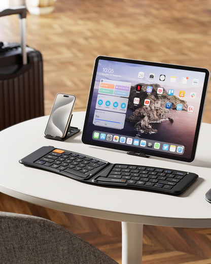 ProtoArc XK03 Ergonomic Foldable Keyboard for iPad, iPhone, Tablet, Laptop