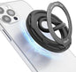 OPSO Magnetic Phone Ring Holder for MagSafe, 360 Degree Rotation Silicone Finger Ring Grip Stand Holder, Adjustable Kickstand, Compatible with iPhone 16 15 14 13 12/Pro/Max, Samsung and All Smartphone