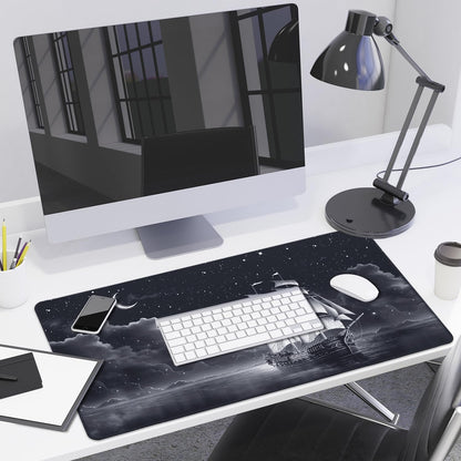 Lokigo Big Desk Pad, Large Desk Mat, 31.5"x15.7", Nautical Sailboat
