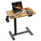 FiCiHi 28 Inch Small Electric Standing Desk, Adjustable Mobile Laptop Desk