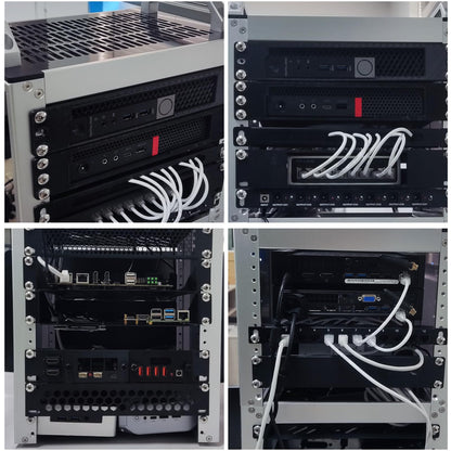 GeeekPi 12U Network Rack, 10 inch Mini Server Rack for Network, Servers, Audio, and Video Equipment, DeskPi RackMate T2 Rackmount, 10.23 inch Depth