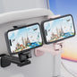 MiiKARE 2PCS Airplane Phone Holder, Plane Travel Essentials, Black & Black