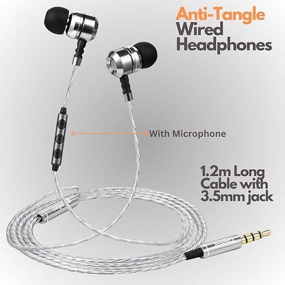 Sephia SP3060VC Earbuds Wired in-Ear Headphones with Mic