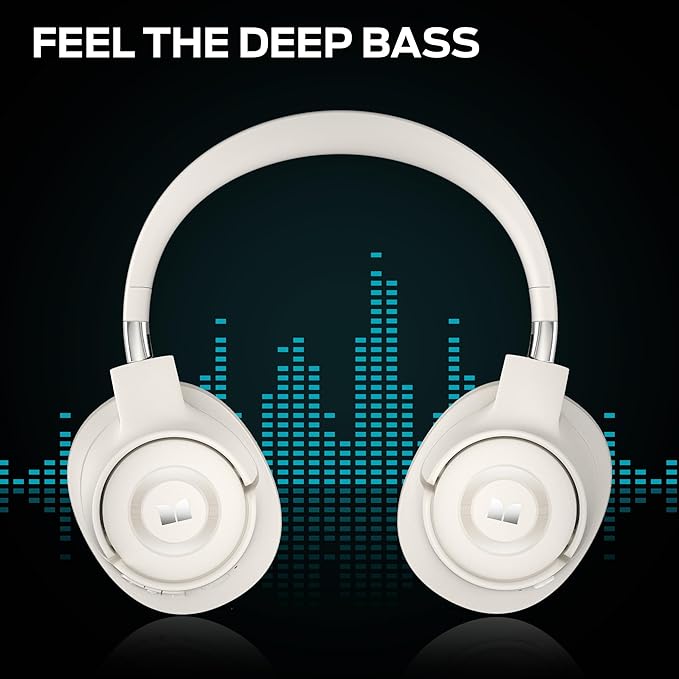 Monster Persona SE ANC Active Noise Cancelling Headphones, Bluetooth Headphones Over Ear, 60H Playtime, HiFi Stereo Audio, Deep Bass, Built-in Mic, Wireless Headsets for Home Office