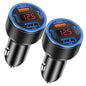 Car Charger USB C, Besgoods 4 Ports Cigarette Lighter USB Charger USB C Car Adapter PD/QC Fast Charging with Voltmeter for iPhone 17 16 15 14 13 12 Galaxy S24 S23 A54 A16 Android Dash Cam, 2Pack