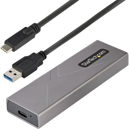 StarTech.com USB-C 10Gbps to M.2 NVMe or M.2 SATA SSD Enclosure - Tool-free External M.2 PCIe/SATA NGFF SSD Aluminum Case - USB Type-C&A Host Cables - Supports 2230/2242/2260/2280 (M2-USB-C-NVME-SATA)