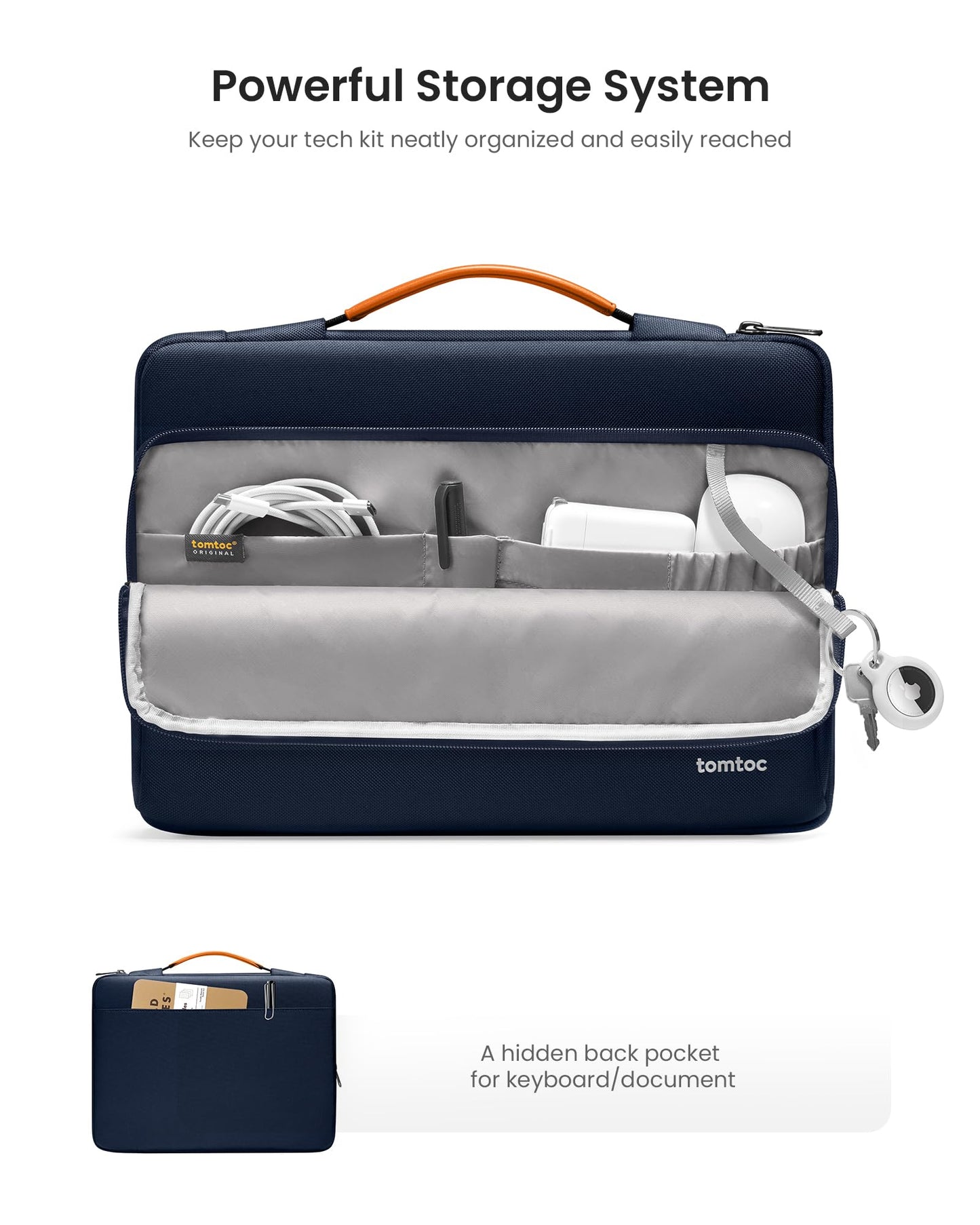 tomtoc 360° Protective Laptop Case Bag for 13-inch New MacBook Air M5/A3449