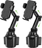 2025 Upgraded Cup Phone Holder for Car, Universal No Shaking Cup Holder Phone Mount with Expandable Base for Car Truck, Adjustable Holders,Compatible with iPhone Samsung All Phones: 2 Pack