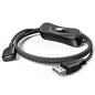ANDTOBO USB Switch Extension Cable, (Upgraded Data + Power) USB Extension Cord with On/Off Power Switch Cable for LED Strips, iOS System, etc- 3.3 FT