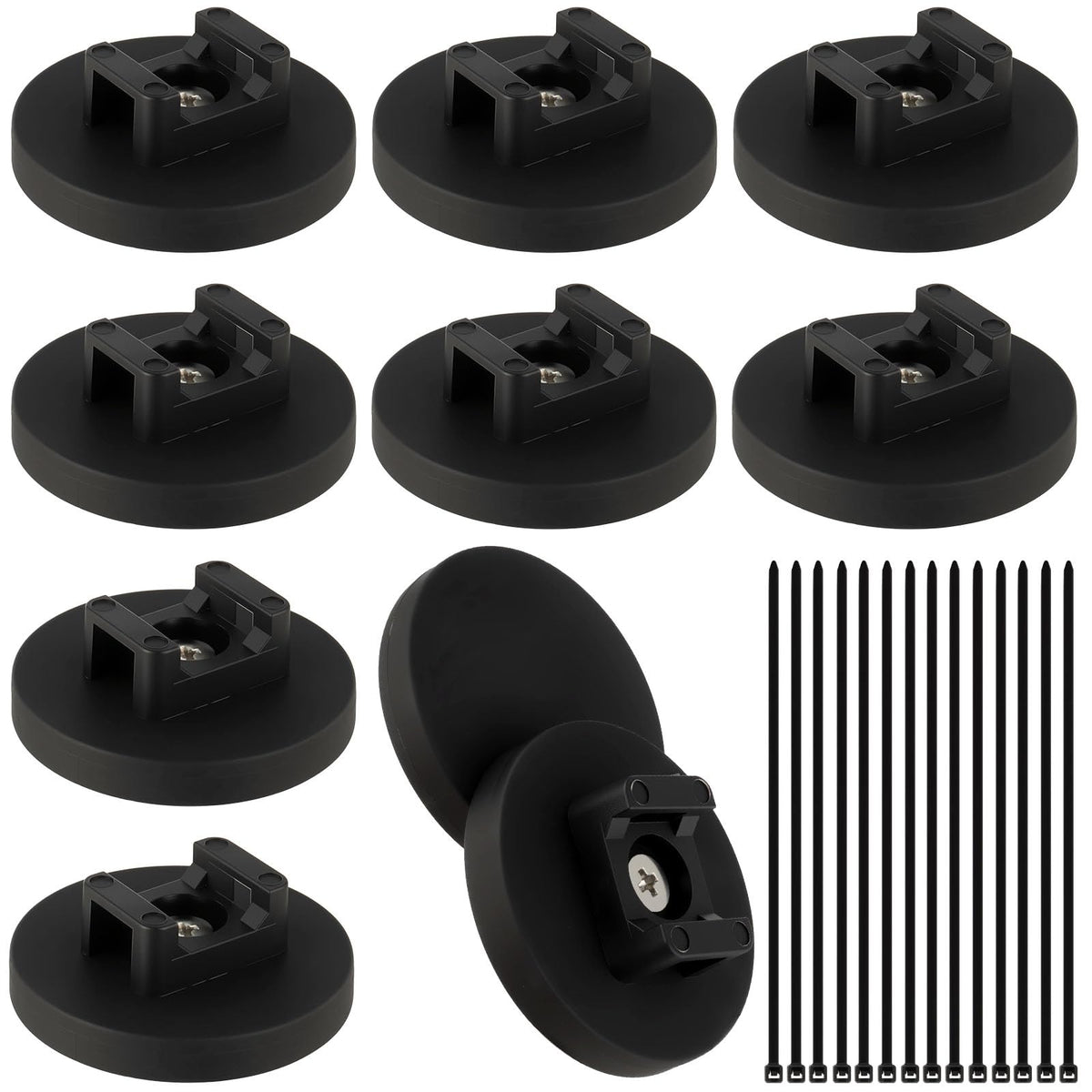 Alffun Magnetic Zip Tie Mount Wire Cable Holder