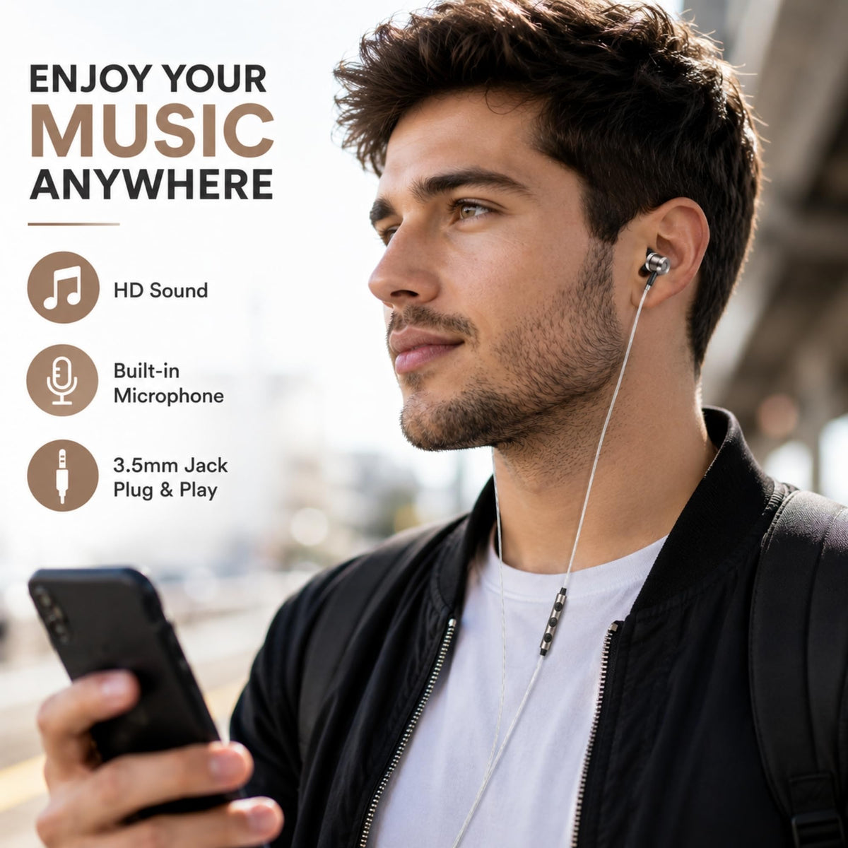 Sephia SP3060VC Earbuds Wired in-Ear Headphones with Mic