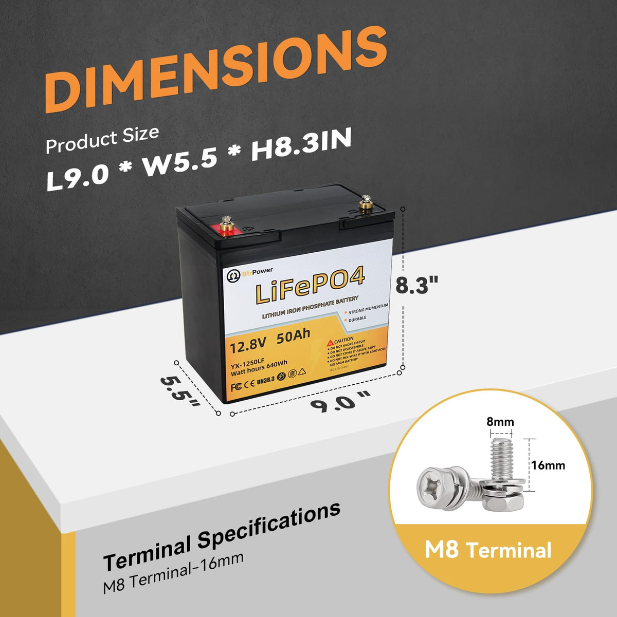 12V Lithium Battery-100Ah Lithium Phosphate Iron LiFePO4 Deep Cycle Battery,100A BMS,4000+ Cycles,Perfect for RV,Trolling Motor,Home Storage,Solar Power System and Outdoor Camping