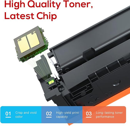 055 High Capacity Toner Cartridge Replacement for Canon 055H 055 Toner Cartridges Set for Canon MF743Cdw Ink Color imageCLASS MF743Cdw MF741Cdw MF741C MF743C Printer (4 Pack)