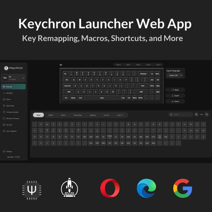 Keychron Q7 Wired Custom Mechanical Keyboard, 70% Layout QMK/VIA Programmable Macro with Hot-swappable Gateron G Pro Blue Switch Double Gasket Compatible with Mac Windows Linux (Grey)