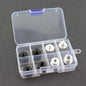 TAODAN 8PCS Black and Silver Aluminum Alloy Microphone Adapter Screws Set Tripod Adaptor Suitable for Shockproof Camera Mounts