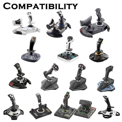 Flight Sim Game Joystick Desk Mount,Hotas Mount - Compatible with Thrustmaster T. Flight Hotas One/4/X,Sol-R2/Sol-R1,SimTask Farmstick,WINWING URSA MINOR Series,G Extreme 3D Pro,Turtle Beach VelocityOne Flightstick and PXN 2113 PRO