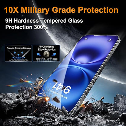 OneFish Privacy Screen Protector for iphone 12 Pro Max, Anti-Spy Tempered Glass Private,Edge Protection Screen Protector with Installation Frame,9H Glass Scratch Resistant, Bubble Free, 2 Packs.